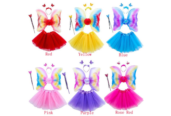 Adult Fairy Costume Plus Size Fairy /'Rainbow/' Costume with Wings and Rainbow Tulle Headpiece ~ Halloween ~ Unicorn ~ Theatre ~ Dance