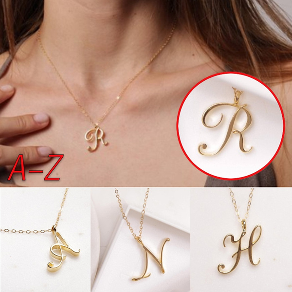26 Letter Name Necklace Initial 