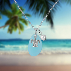 beachnecklace, bridesmaidsnecklace, beachglassnecklace, vacationgift