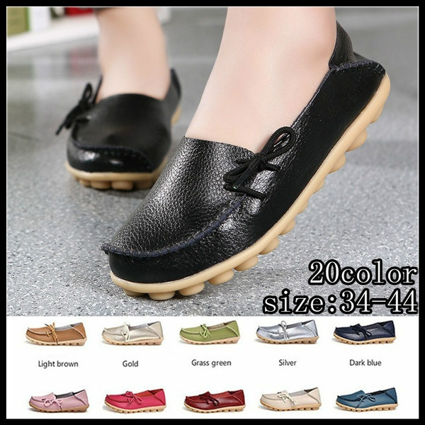 dark green ladies flat shoes