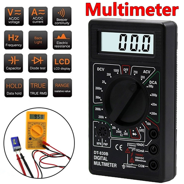 LCD Digital Multimeter Mini Multimeter Voltmeter Ammeter Ohm