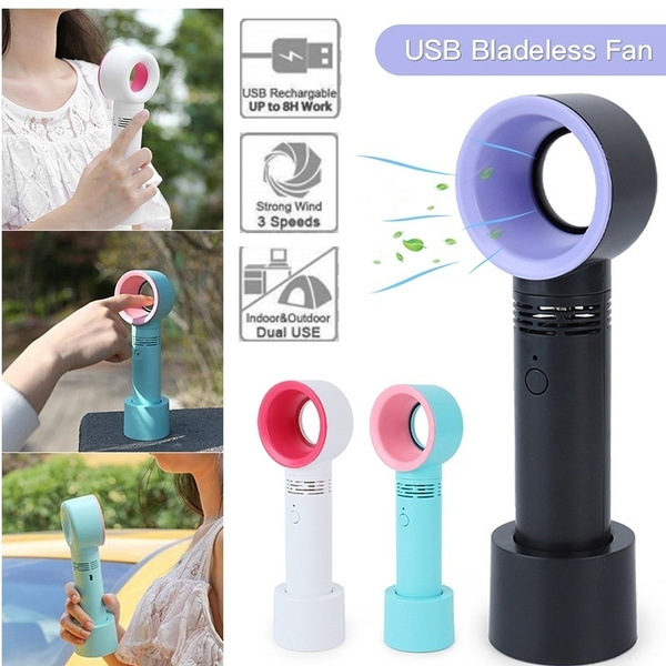 Portable Handheld Bladeless Fan USB 