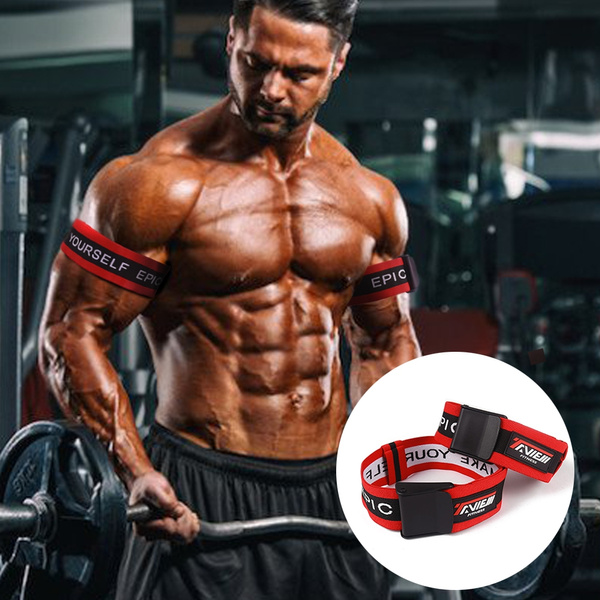 Occlusion Blood Restriction Workout Bicep Bands for Arm Fitness and Bodybuilding Gain Fast Muscle Growth 1 Pair Arm Bands