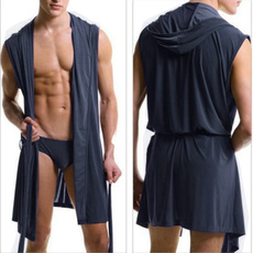 Fashion Accessory, sleevelessrobe, hooded, Men