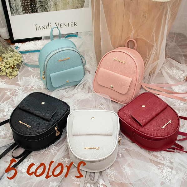 Mini Mochila de moda para mujer bolso de hombro de cuero de PU bolso Mini Mochila de moda para mujer bolso de hombro de cuero de PU bolso