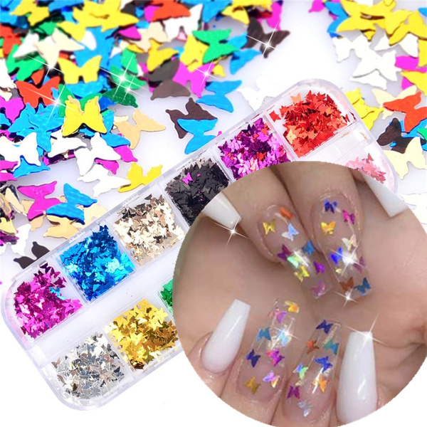 Fashion Art Butterfly Pattern 3d Nail Art Decoration Does Not Fall Off Wish