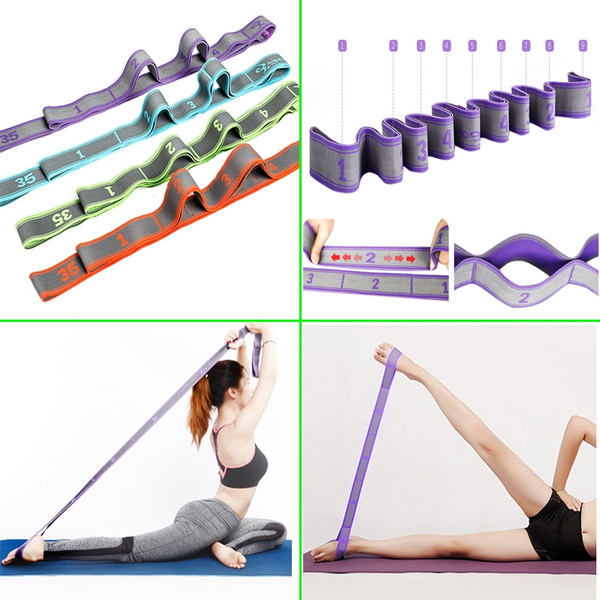 Stretching Strap Yoga Strap 9 Loop Stretch Band for Physical