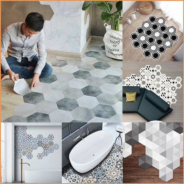Waterproof Tiles Floor Stickers, Floor And Tile Decor