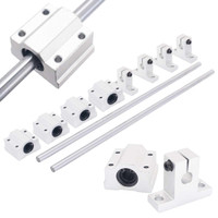 Joomen CNC SBR25-250mm LINEAR SLIDE GUIDE 2 RAIL 4 SBR25UU BEARING BLOCK