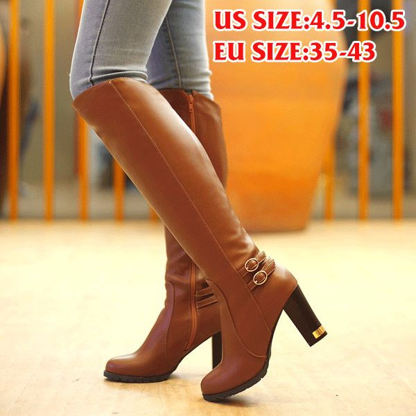 Knee high best sale winter snow boots