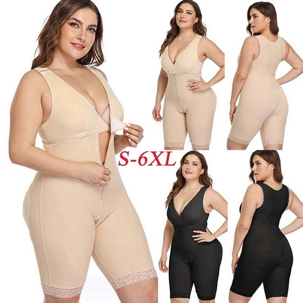 Mid-Thigh Underwear Bodysuit Plus Size 