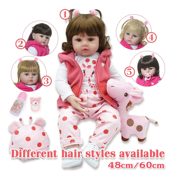 48cm Bebes Reborn Doll Silicone Reborn Baby Doll Adorable Lifelike