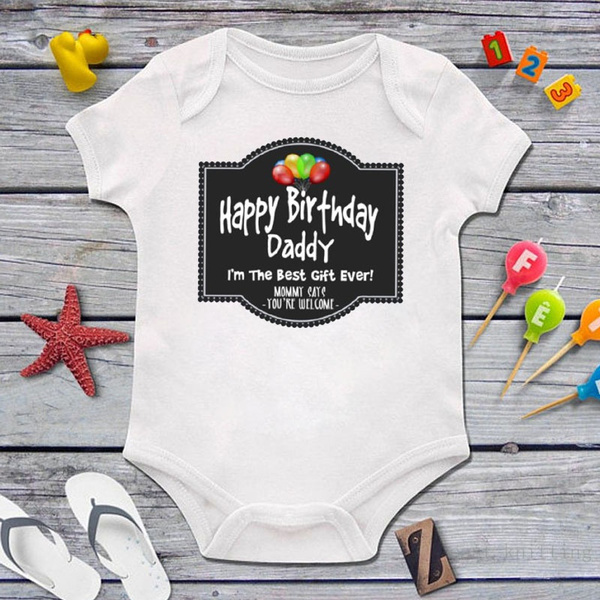 happy birthday dad onesie