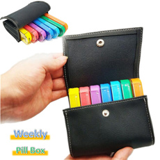 Box, pillboxe, rainbow, medicineholdercase