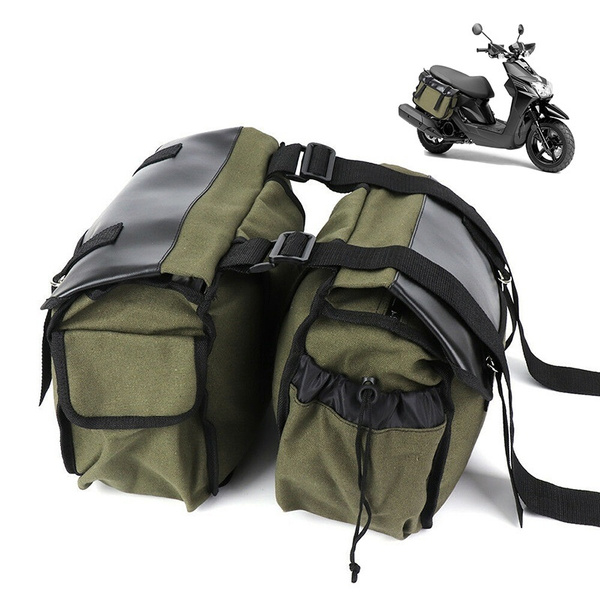 canvas motorcycle saddlebags