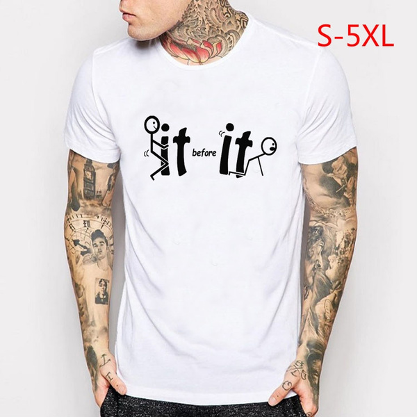 Fashion Men T-shirt Funny Graphic Tee 