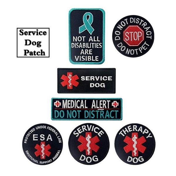 Therapy Service Patches Velcro Embroidered Fastener Hook & Loop