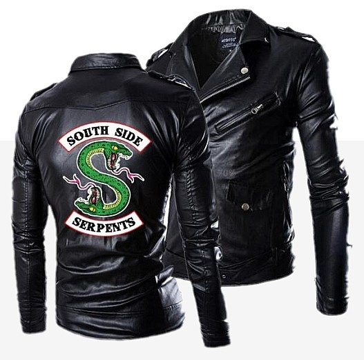 New Autumn Men S Pu Leather Riverdale Southside Serpents Jacket For Men Fitness Fashion Male Suede Jacket Casual Coat Wish
