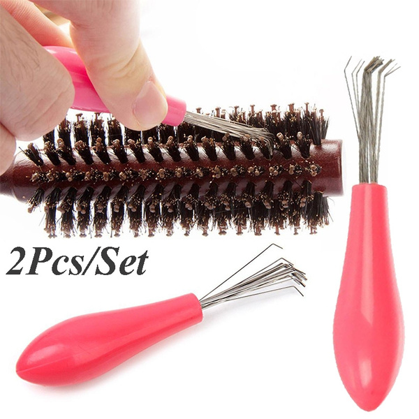 2Pcs Comb Hair Brush Cleaner Cleaning Remover Embedded Plastic Comb Cleaner  Tool