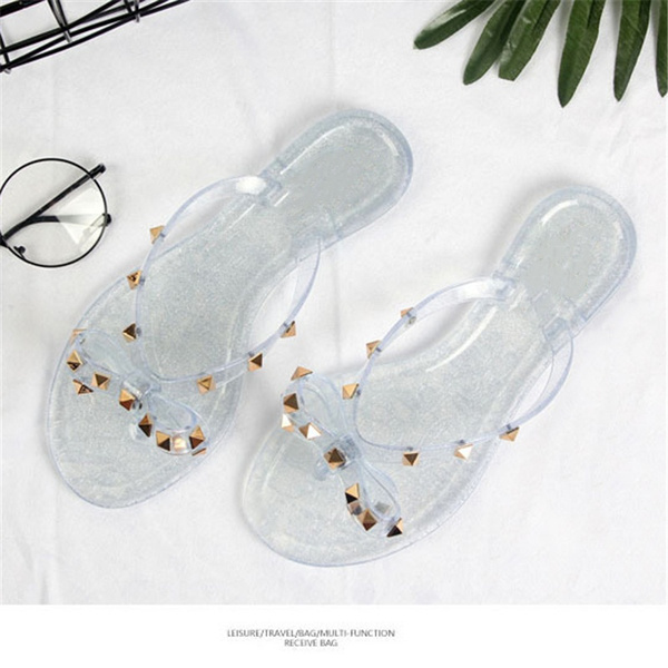jelly footbed sandals