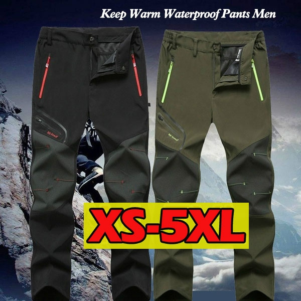 Men′ S Outdoor Warm Waterproof Climbing Grey Soft Shell Pants
