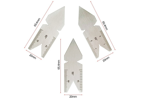 Metric Lathe Tool Center Angle Gage Screw Thread Pitch Cutting Gauge 60 Degree 