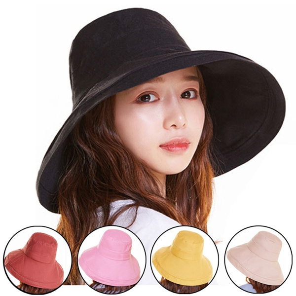Fashion Women Bucket Hat Beach Sun Cap 