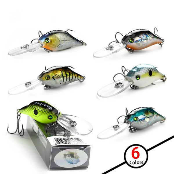 Banshee Fishing Gear 2 Deep Diving Crankbait Wobbler Hard Lure Artificial  Baits Bass Fishing Lure Sets