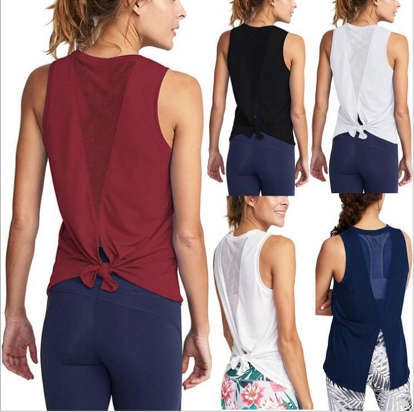 tie back yoga tank