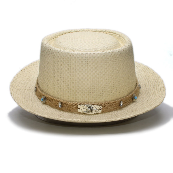 Heisenberg Hat Unisex Adults Solid Straw s Boater Sunhats US Size