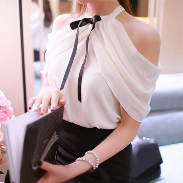 Off white outlet chiffon blouse