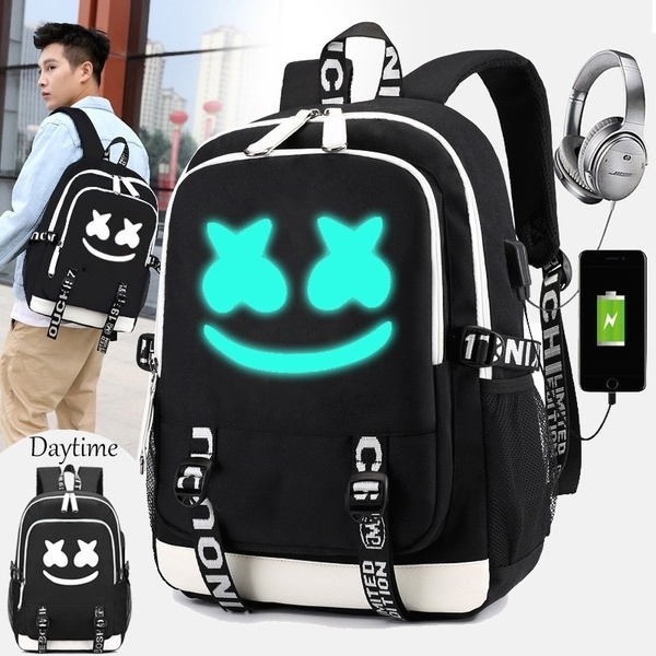 DJ Marshmello Backpack | Teens Backpack | Teens Rucksack | Canvas Bag –  cosplaysos