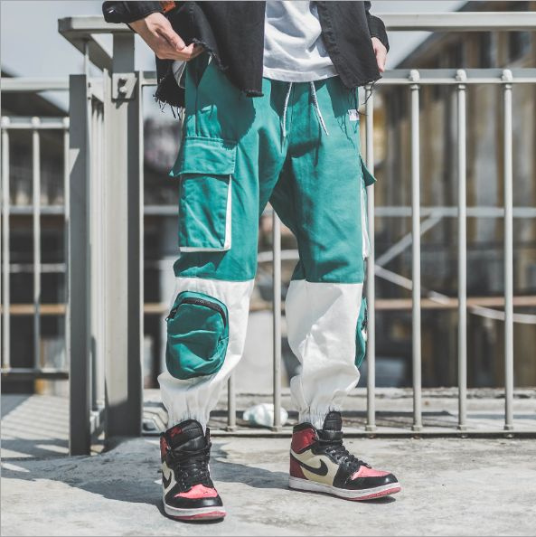 Multi Pockets Cargo Harem Pants Mens 