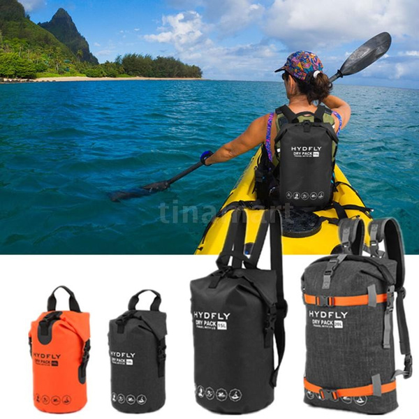 Outdoor Waterproof Dry Bag River Trekking Floating Roll-top Backpack  Drifting Swimming Water Sports Dry Bag 10L / 15L / 20L