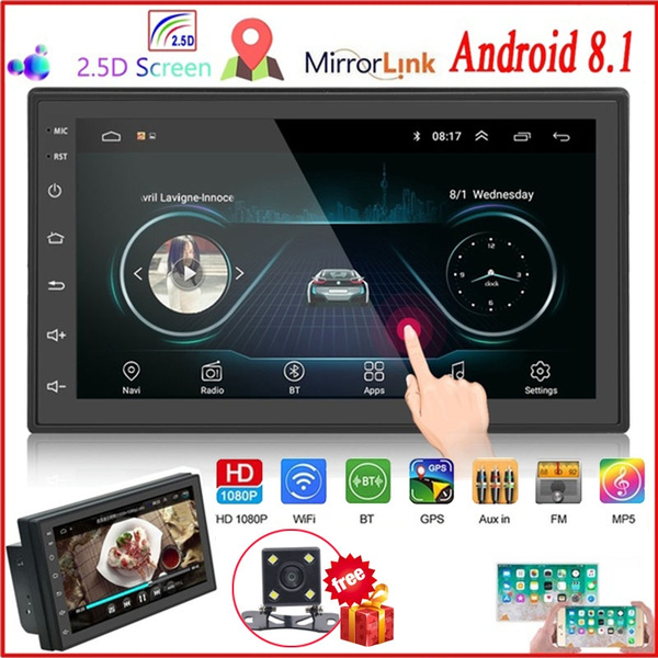 7inch Touchscreen HD 1080P Car Stereo FM AM Radio MP5 Player Mirror Link For GPS 