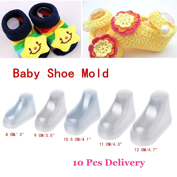 10-50pc Plastic Baby Feet Display Booties Shoes Socks Clear Plastic PVC Showcase