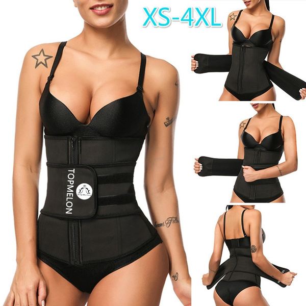 Wishe Tummy Control Waist Trainer Zip & Breasted Body Shaper Corset