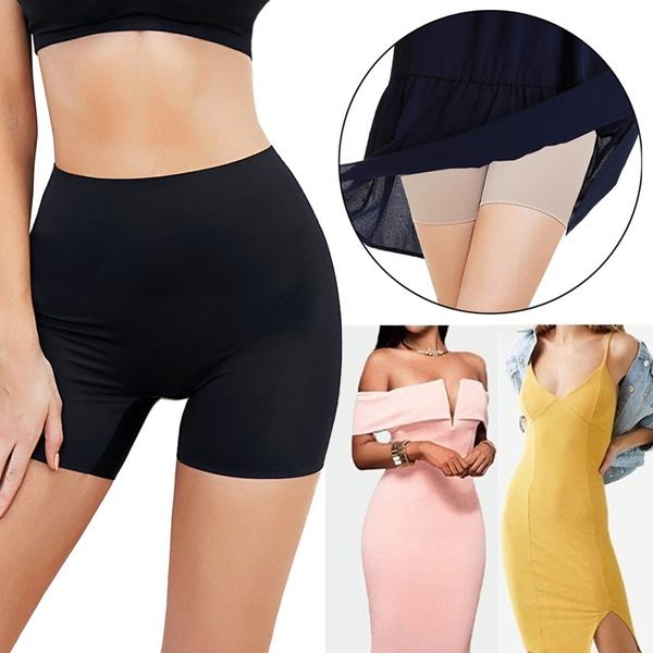 Women Seamless Slip Shorts Smooth Panties for Under Dresses