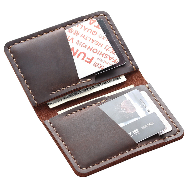 Cartera De Cuero Para Hombre Y Mujer Tarjetero Plegable Cartera De Cuero Para Hombre Y Mujer Tarjetero Plegable