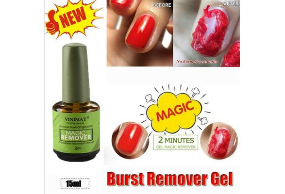 NEW VINIMAY Burst Magic Remove UV Gel Nail Polish Magic Remover Soak off  Nail Art Primer Acrylic Clean Degreaser For Nail Lacquer Burst Base Coat  Soak Off UV Gel Polish Bursting Removal