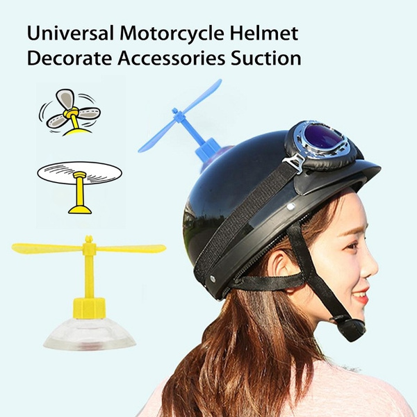 bike helmet propeller Ducky with & (Can be mounted to Car or Bike) ShipDucky Cute Rotating Motorcycle Universal Bamboo