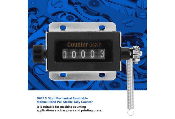 Digit Mechanical Resettable Manual Hand Pull Stroke Tally Counter Tally  Counter