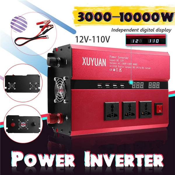3000W-10000W DC12V To AC110V Car  Power Inverter USB  Sine Wave  Converter FS 