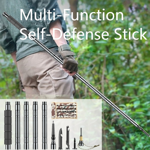 Defensive store trekking pole