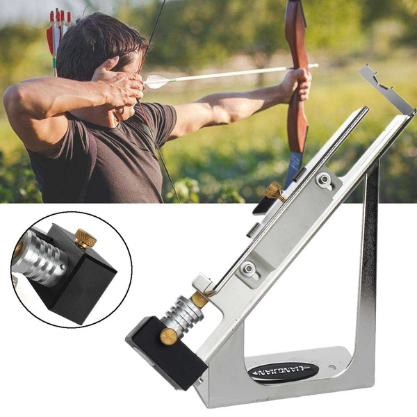 Arrow Archery Fletching Jig Stick Tool Adjustable Aluminum Bonding DIY 