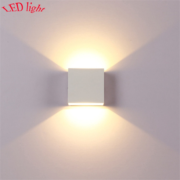 BD74 LED Wall Lamp Aluminum COB Light Source 6W Upgraded Bracket Lights  Modern Home Decor Up and Down Lighting Dimmable Indoor Wall Lamp