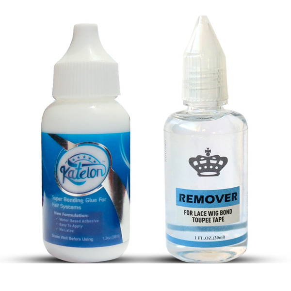 1 Bottle 1 3 Oz 38 Ml Katelon Super Adhesive Glue Wig Bond Glue With 1 Bottle 1 Oz 30 Ml Remover For Wig Glue Wish