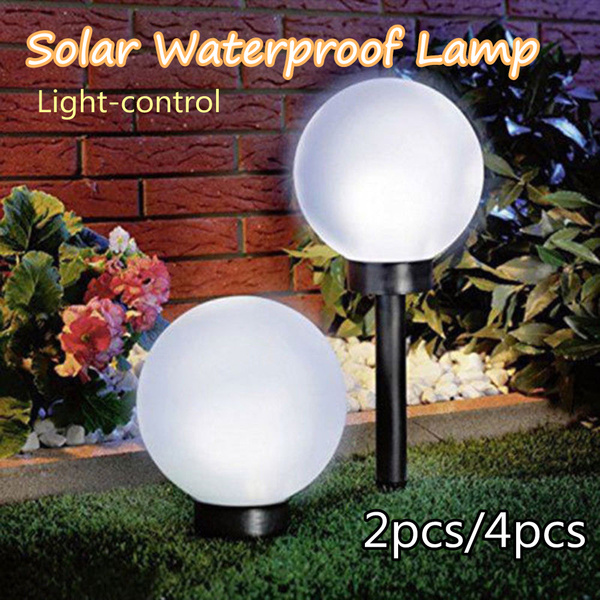 Outdoor Solar Powered Lamp, Large Outdoor Globe Lights