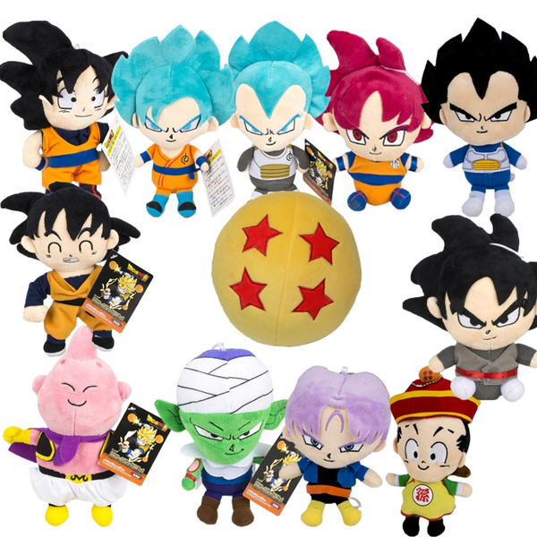 Dragon Ball Toys Son Gokou Vegeta Buu Trunks Krillin Soft Plush Stuffed Dolls 