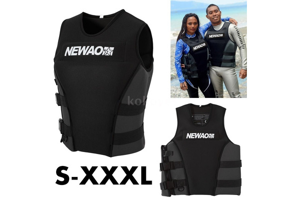 Unisex Adults Life Jackets Safety Premium Neoprene Vest Water Ski Wakeboard PFD 